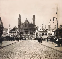 Weltausstellung 1900 - Exposition Universelle de 1900 in Paris: Le Trocadero. Private Sammlung