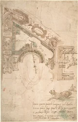 Viertelplan für eine gewölbte Decke, ca. 1561