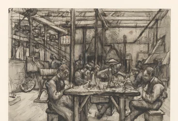 Werkstatt in der Silberfabrik von Begeer