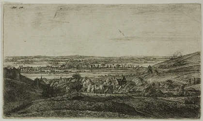 Eine Stadt in einem Tal