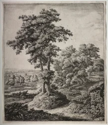 Sechs große aufrechte Landschaften mit Szenen aus dem Alten Testament: Der untreue Prophet von Juda