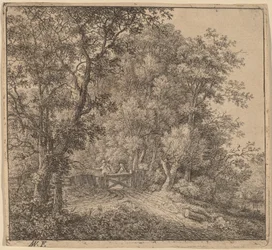 Zwei Männer an einem Tor