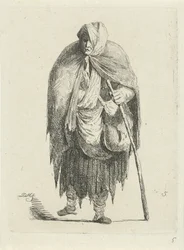 Frau in Lumpen