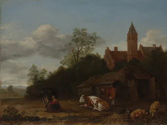 Bauernhofszene