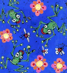 Frosch Tapete
