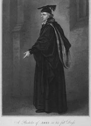 Ein Bachelor of Arts in seiner vollen Kleidung, 1796
