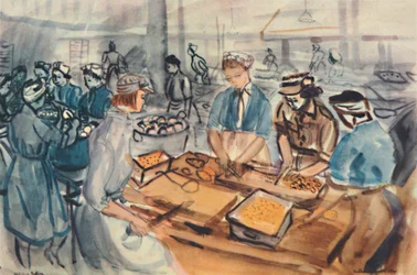 Schneiden und Schälen. Ein A.T.S. Kochzentrum, 1944