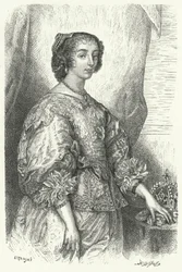 Henrietta Maria von Frankreich, Königin von Karl I. von England, Schottland und Irland (Stich)