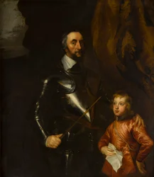 Porträt von Thomas, Earl of Arundel mit einem seiner Enkel