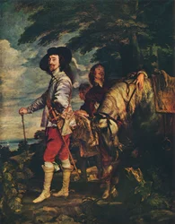 Karl I. auf der Jagd, um 1635