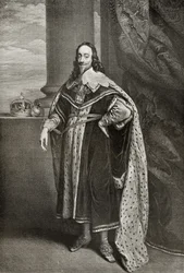 Charles I., graviert von Sir Robert Stange, aus 