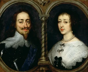 Karl I. von England (1600-49) und Königin Henrietta Maria (1609-69)