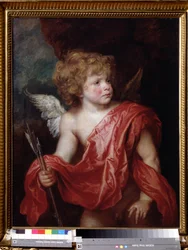 Amor. Gemälde von Sir Anthonis van Dyck (1599-1641) 17. Jahrhundert, Puschkin-Museum, Moskau