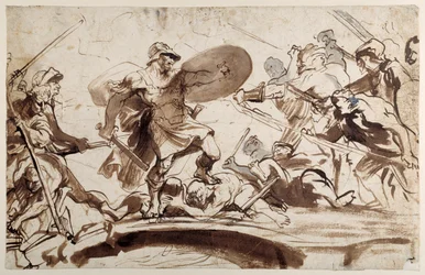 Horatius Cocles verteidigt die Tiberbrücke