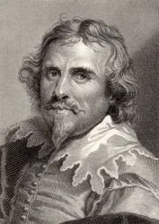 Porträt von Daniel Mytens (c.1590-1648) graviert von Edward Smith
