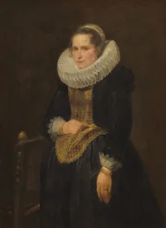 Porträt einer flämischen Dame, wahrscheinlich 1618