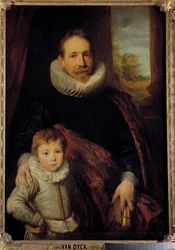Porträt eines Vaters und seines Sohnes oder "Porträt von Guillaume Richardot mit seinem Sohn"