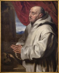 Heiliger Bruno (Bruno der Kartäuser, um 1030-1101). Gemälde von Antoine (Antoine oder Antoon oder Anton) Van Dyck (1599-1641), Öl auf Leinwand.