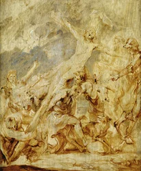 Skizze der Kreuzaufrichtung, 1630