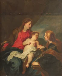 Die mystische Hochzeit der heiligen Katharina von Alexandria