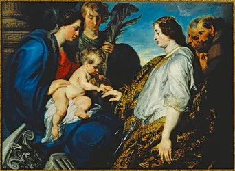 Die mystische Hochzeit der Heiligen Katharina von Alexandria