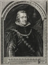 Philipp IV., König von Spanien, graviert von Paulus Pontius (1603-58), 1632