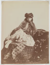 Liegende Frau mit Turban