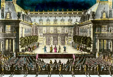 Darstellung der Operntragödie Alceste, ou le Triomphe d