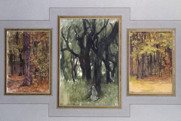 Eiche und Niederwald, Villa Medici, Rom