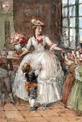 Charlotte mit ihren Brüdern und Schwestern