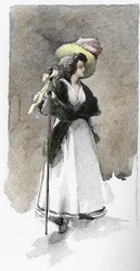 Porträt der italienischen Sängerin Giuseppina Grassini (1773-1850)
