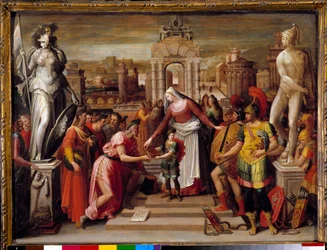 Geschichte der Königin Artemisia I. von Halikarnassos: „Die Übergabe des Buches und des Schwertes“