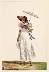 Ein Sommerkleid für Damen, 1779