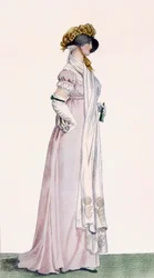 Damenpromenadenkleid, Illustration aus 