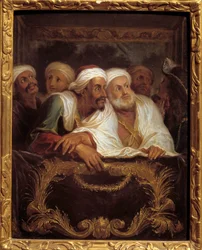 Der marokkanische Botschafter Mohamed Temin bei einer Aufführung in Paris im Februar 1682