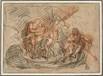 Orpheus auf dem Fluss Styx
