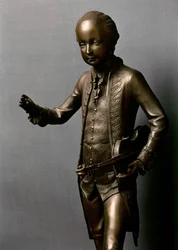 Statue von Mozart als Junge