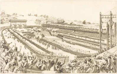 Allgemeine Föderation der Franzosen auf dem Marsfeld am 14. Juli 1790