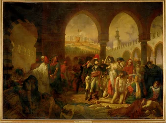 Bonaparte besucht die Pestkranken von Jaffa