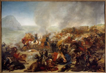 Kampagne (Expedition) von Ägypten (1798-1801): „Die Schlacht von Nazareth am 08.04.1799“. Diese Schlacht sah den Sieg von General Jean Andoche Junot (Jean-Andoche) (1771-1813). Gemälde von Antoine Jean Gros (1771-1835) 1801