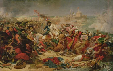 Murat besiegt am 25. Juli 1799 bei Abukir die türkische Armee, um 1805