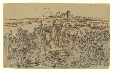 Napoleon auf dem Schlachtfeld von Eylau