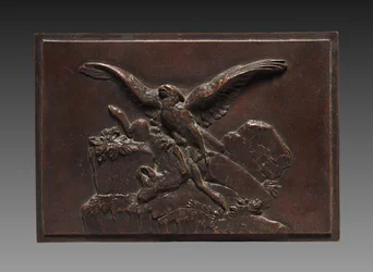 Adler mit Gämse, um 1830 - 1875