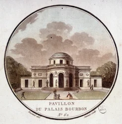 Pavillon des Palais Bourbon, Paris. In malerischen Ansichten der Hauptgebäude von Paris von Sergeant