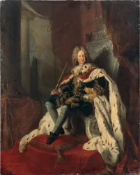 König Friedrich I. auf dem silbernen Thron, ca. 1712