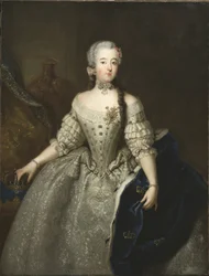 Louise Ulrique von Preußen, Königin von Schweden und Finnland - Porträt von Pesne, Antoine (1683-1757). Maße: 145 x 110 cm. Nationalmuseum Stockholm