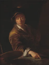 Porträt eines Malers (vermutlich C. L. Agricola, 1667-1719)