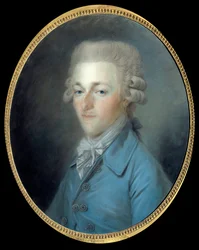 Porträt von Louis Antoine Henri de Bourbon, Herzog von Enghien (1772-1804). Gemälde von Antoine Vestier (1740-1824) 1804