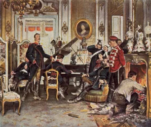 Im Bereitstellungsbereich außerhalb von Paris