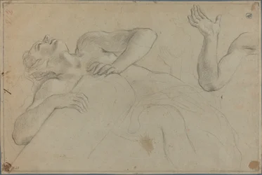 Satyr, der sich auf eine Säule lehnt